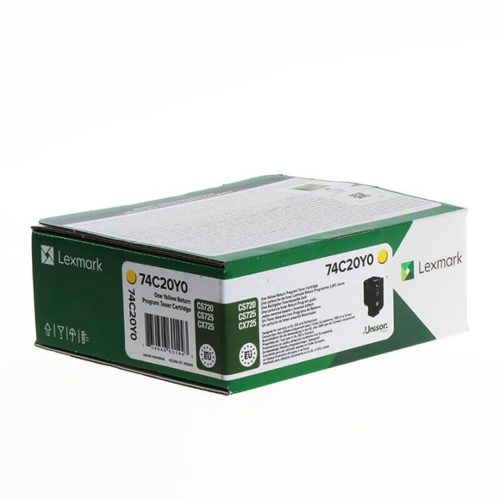 Lexmark Toner 74C20Y0 Yellow, Return in the group COMPUTERS & PERIPHERALS / Printers & Accessories / Ink & Toner / Toner / Lexmark at TP E-commerce Nordic AB (C36708)