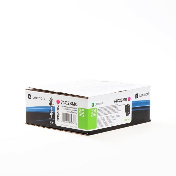 Lexmark Toner 74C2SM0 Magenta, Return in the group COMPUTERS & PERIPHERALS / Printers & Accessories / Ink & Toner / Toner / Lexmark at TP E-commerce Nordic AB (C36711)