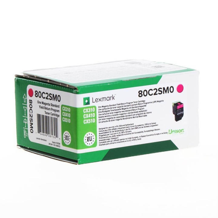 Lexmark Toner 80C2SM0 802 Magenta, Return in the group COMPUTERS & PERIPHERALS / Printers & Accessories / Ink & Toner / Toner / Lexmark at TP E-commerce Nordic AB (C36735)