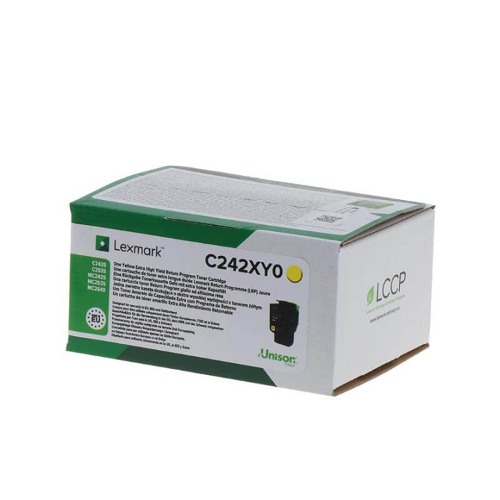 Lexmark Toner C242XY0 Yellow Extra High Yield in the group COMPUTERS & PERIPHERALS / Printers & Accessories / Ink & Toner / Toner / Lexmark at TP E-commerce Nordic AB (C36762)