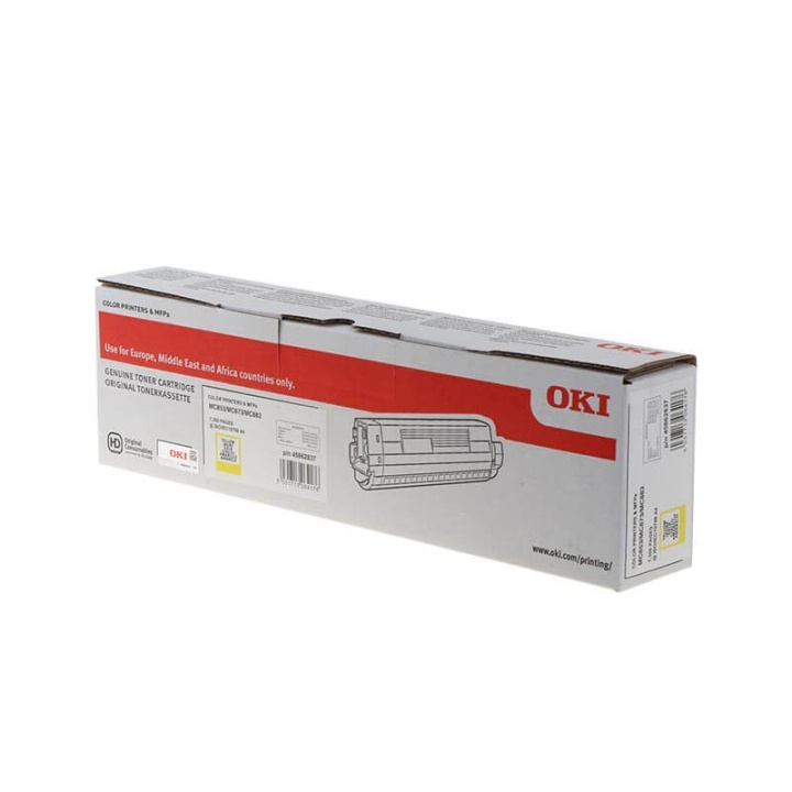 OKI Toner 45862837 Yellow in the group COMPUTERS & PERIPHERALS / Printers & Accessories / Ink & Toner / Toner / OKI at TP E-commerce Nordic AB (C36868)