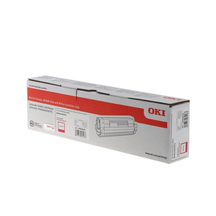 OKI Toner 45862838 Magenta in the group COMPUTERS & PERIPHERALS / Printers & Accessories / Ink & Toner / Toner / OKI at TP E-commerce Nordic AB (C36869)