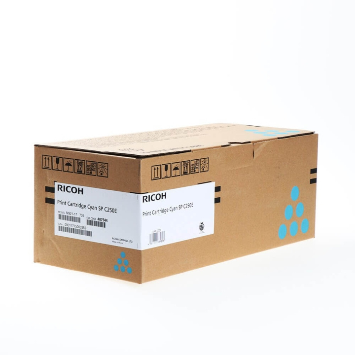 Ricoh Toner 407544 SP C250E Cyan in the group COMPUTERS & PERIPHERALS / Printers & Accessories / Ink & Toner / Toner / Ricoh at TP E-commerce Nordic AB (C36964)