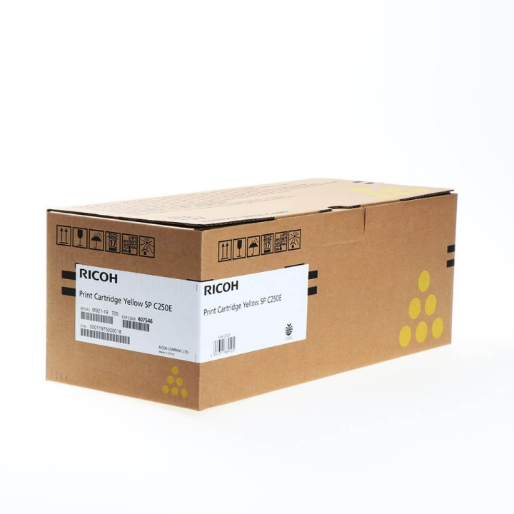 Ricoh Toner 407546 SP C250E Yellow in the group COMPUTERS & PERIPHERALS / Printers & Accessories / Ink & Toner / Toner / Ricoh at TP E-commerce Nordic AB (C36966)