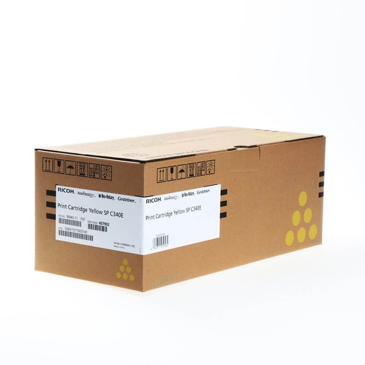 Ricoh Toner 407902 SP C340E Yellow in the group COMPUTERS & PERIPHERALS / Printers & Accessories / Ink & Toner / Toner / Ricoh at TP E-commerce Nordic AB (C36973)