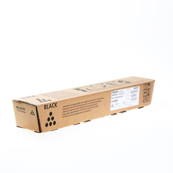 Ricoh Toner 842047 MP C3501 Black in the group COMPUTERS & PERIPHERALS / Printers & Accessories / Ink & Toner / Toner / Ricoh at TP E-commerce Nordic AB (C37021)