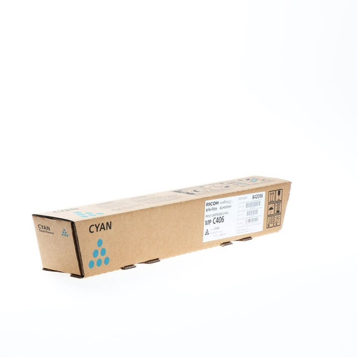 Ricoh Toner 842096 MP C406 Cyan in the group COMPUTERS & PERIPHERALS / Printers & Accessories / Ink & Toner / Toner / Ricoh at TP E-commerce Nordic AB (C37034)