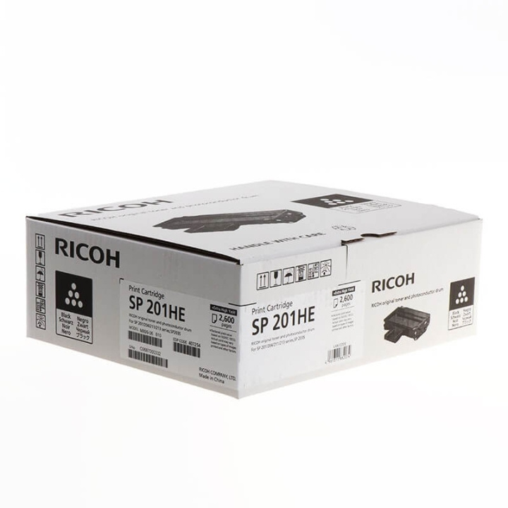Ricoh Toner 407254 SP 201HE Black in the group COMPUTERS & PERIPHERALS / Printers & Accessories / Ink & Toner / Toner / Ricoh at TP E-commerce Nordic AB (C37074)