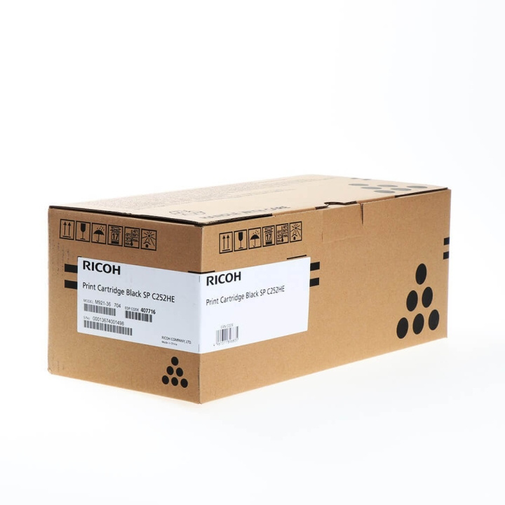 Ricoh Toner 407716 SP C252HE Black in the group COMPUTERS & PERIPHERALS / Printers & Accessories / Ink & Toner / Toner / Ricoh at TP E-commerce Nordic AB (C37090)