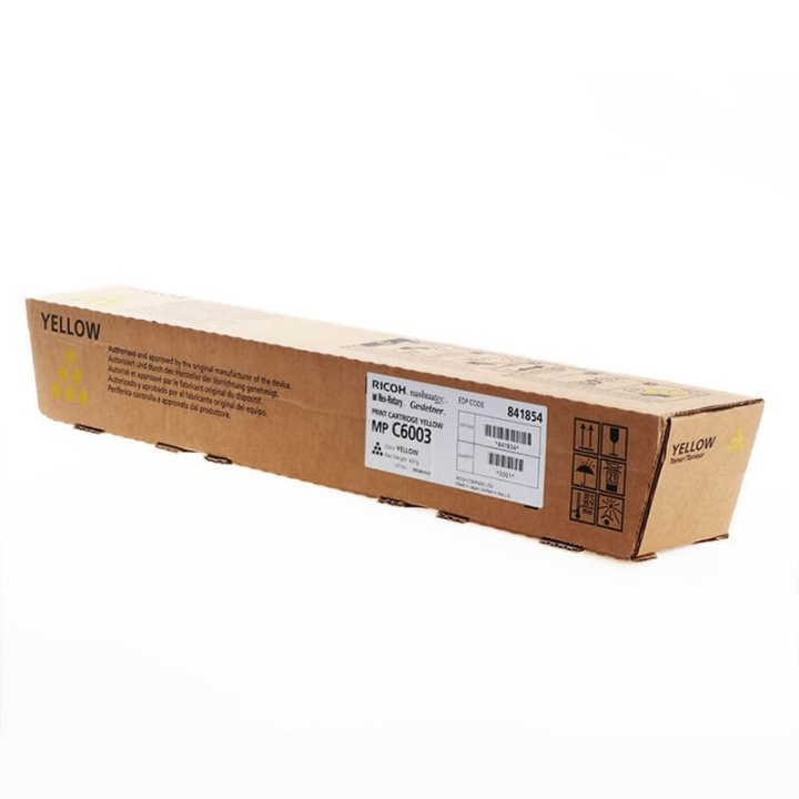 Ricoh Toner 841854 MP C6003 Yellow in the group COMPUTERS & PERIPHERALS / Printers & Accessories / Ink & Toner / Toner / Ricoh at TP E-commerce Nordic AB (C37118)