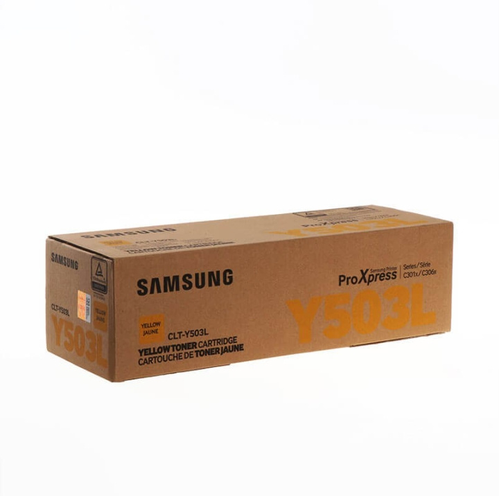 Samsung Toner SU491A CLT-Y503L Yellow in the group COMPUTERS & PERIPHERALS / Printers & Accessories / Ink & Toner / Toner / Samsung at TP E-commerce Nordic AB (C37213)