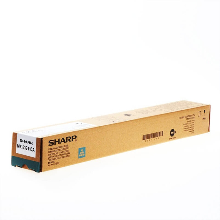 Sharp Toner MX51GTCA MX-51GT Cyan in the group COMPUTERS & PERIPHERALS / Printers & Accessories / Ink & Toner / Toner / Sharp at TP E-commerce Nordic AB (C37449)