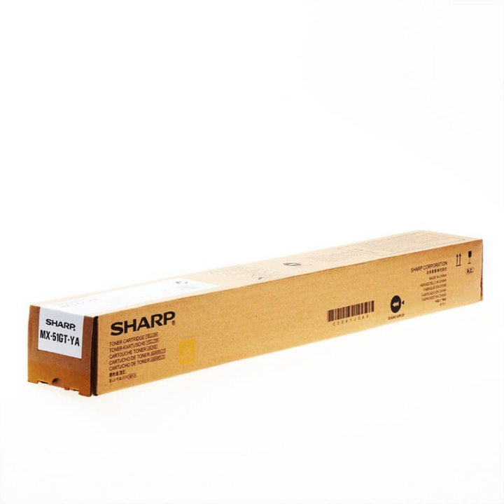 Sharp Toner MX51GTYA MX-51GT Yellow in the group COMPUTERS & PERIPHERALS / Printers & Accessories / Ink & Toner / Toner / Sharp at TP E-commerce Nordic AB (C37451)