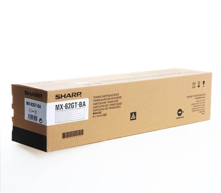 Sharp Toner MX62GTBA MX-62GT Black in the group COMPUTERS & PERIPHERALS / Printers & Accessories / Ink & Toner / Toner / Sharp at TP E-commerce Nordic AB (C37457)