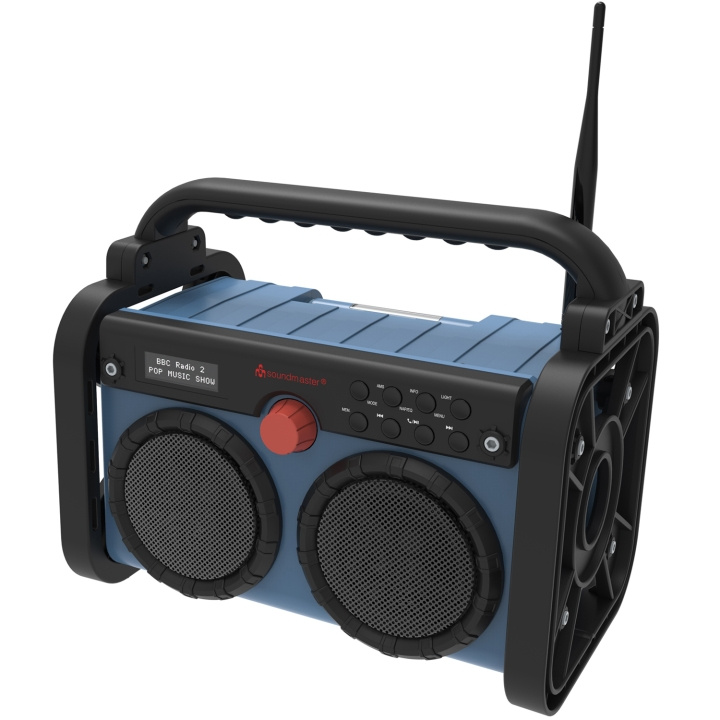 Soundmaster DAB85BL Stereo DAB+/FM bygg/trädgårds-radio med Bluetooth®, LED-belysning & Li-Ion batteri in the group HOME ELECTRONICS / Audio & Picture / Speakers & accessories / Bluetooth Speakers / Portable speakers at TP E-commerce Nordic AB (C37661)