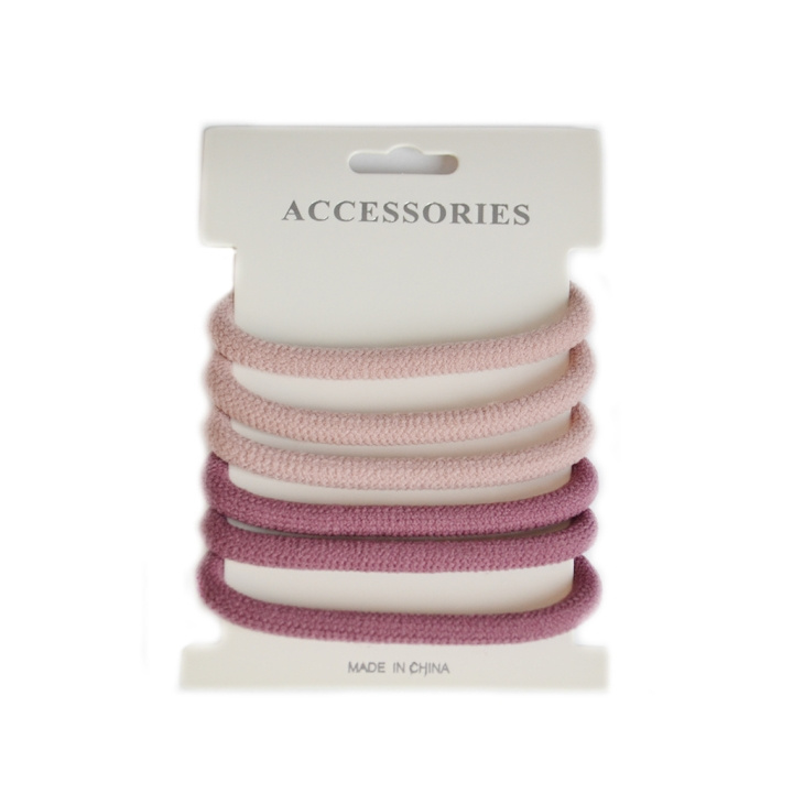 Hårsnodd Basic - Purple/Pink in the group BEAUTY & HEALTH / Hair & Styling / Hair accessories at TP E-commerce Nordic AB (C37713)