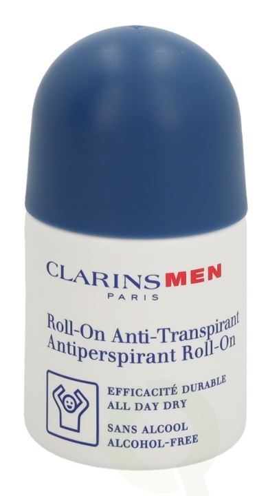 Clarins Men Anti Perspirant Deo Roll-On 50 ml in the group BEAUTY & HEALTH / Fragrance & Perfume / Deodorants / Deodorant for women at TP E-commerce Nordic AB (C37818)