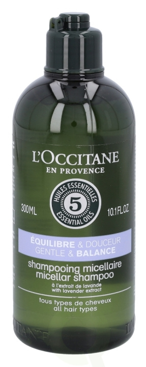 L\'Occitane 5 Ess. Oils Gen. & Bal. Micellar Shampoo 300 ml in the group BEAUTY & HEALTH / Hair & Styling / Hair care / Schampoo at TP E-commerce Nordic AB (C37906)