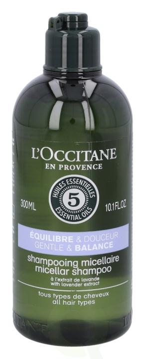 L\'Occitane 5 Ess. Oils Gen. & Bal. Micellar Shampoo 300 ml in the group BEAUTY & HEALTH / Hair & Styling / Hair care / Schampoo at TP E-commerce Nordic AB (C37906)