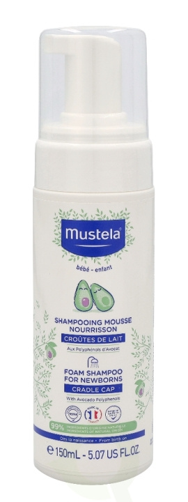 Mustela Foam Shampoo For Newborns 150 ml in the group BEAUTY & HEALTH / Hair & Styling / Hair care / Schampoo at TP E-commerce Nordic AB (C37950)