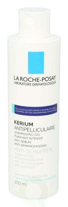 La Roche-Posay LRP Kerium Anti-Dandruff Gel Shampoo 200 ml in the group BEAUTY & HEALTH / Hair & Styling / Hair care / Schampoo at TP E-commerce Nordic AB (C37986)