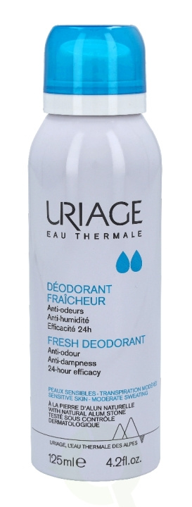 Uriage Deodrant Fraicheur- Fresh 24H 125 ml in the group BEAUTY & HEALTH / Fragrance & Perfume / Deodorants / Deodorant for men at TP E-commerce Nordic AB (C38036)