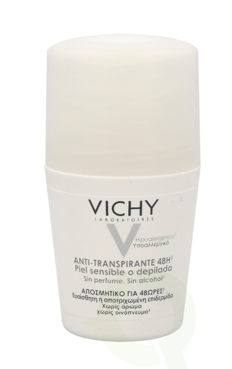 Vichy Deo Antiperspirant 48H Roll On White Cap 50 ml in the group BEAUTY & HEALTH / Fragrance & Perfume / Deodorants / Deodorant for men at TP E-commerce Nordic AB (C38041)