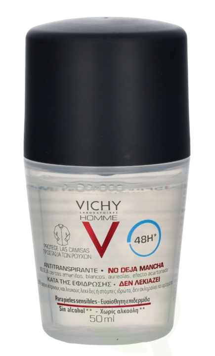 Vichy Homme 48H Anti-Transpirant Deo Roll-On 50 ml in the group BEAUTY & HEALTH / Fragrance & Perfume / Deodorants / Deodorant for women at TP E-commerce Nordic AB (C38044)