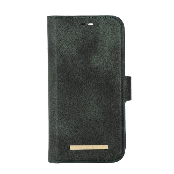 Onsala Wallet Case Eco 2 Card Slots MagSeries Dark Green - iPhone 15 Plus in the group SMARTPHONE & TABLETS / Phone cases / Apple / iPhone 15 at TP E-commerce Nordic AB (C38331)