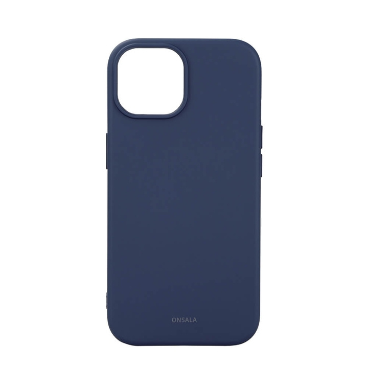 Onsala Phone Case with Silicone Feel MagSeries Dark Blue - iPhone 15 in the group SMARTPHONE & TABLETS / Phone cases / Apple / iPhone 15 at TP E-commerce Nordic AB (C38349)