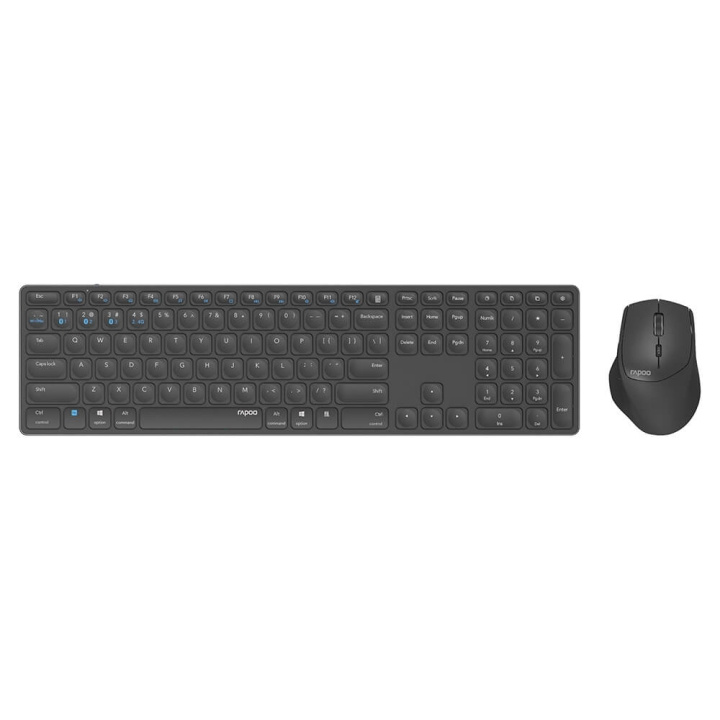 Rapoo Keyboard/Mouse Set 9800M Wireless Multi-Mode in the group COMPUTERS & PERIPHERALS / Mice & Keyboards / Keyboards / Wireless at TP E-commerce Nordic AB (C38375)