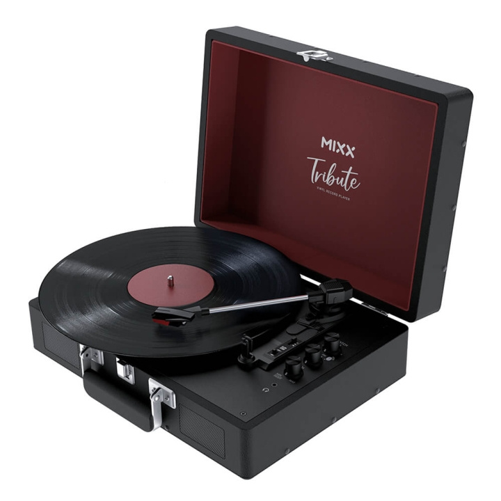 MIXX Vinyl Record Player Tribute Stereo Black in the group HOME ELECTRONICS / Audio & Picture / Home cinema, Hifi & Portable / Compact stereo & Record players at TP E-commerce Nordic AB (C38392)