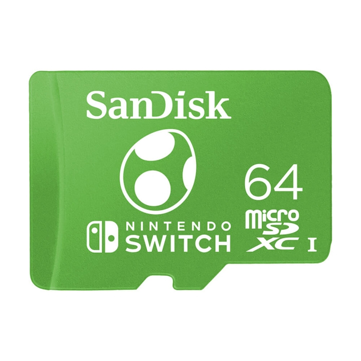 SANDISK MicroSDXC Nintendo Switch 64GB UHS-I Yosi in the group HOME ELECTRONICS / Storage media / Memory cards / MicroSD/HC/XC at TP E-commerce Nordic AB (C38410)