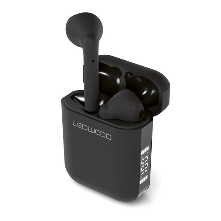 LEDWOOD Headphone Apollo TWS True Wireless In-Ear Black Mic in the group HOME ELECTRONICS / Audio & Picture / Headphones & Accessories / Headphones at TP E-commerce Nordic AB (C38422)