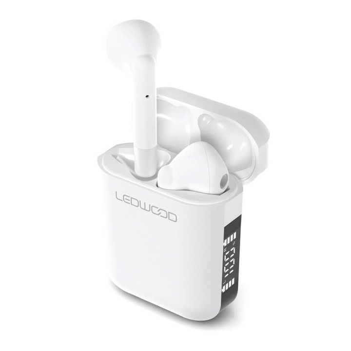 LEDWOOD Headphone Apollo TWS True Wireless In-Ear White Mic in the group HOME ELECTRONICS / Audio & Picture / Headphones & Accessories / Headphones at TP E-commerce Nordic AB (C38423)