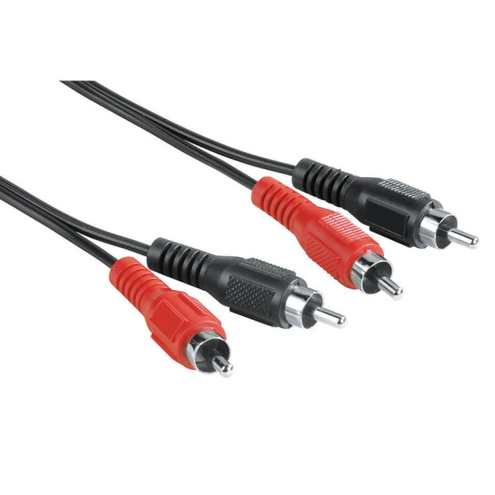 Hama EXXTER Audio Cable, 2 RCA plugs - 2 RCA plugs, 2.5 m in the group HOME ELECTRONICS / Cables & Adapters / RCA / Cables at TP E-commerce Nordic AB (C38509)