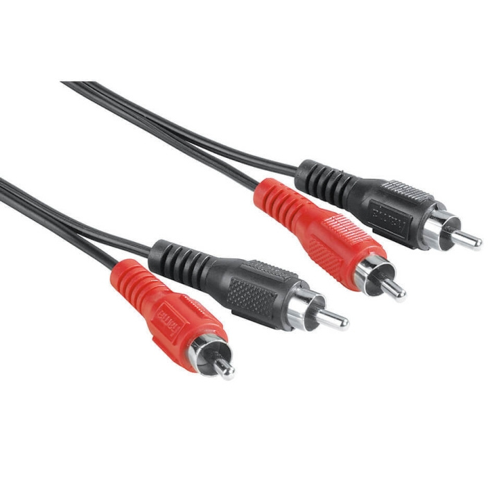Hama EXXTER Audio Cable, 2 RCA plugs - 2 RCA plugs, 5 m in the group HOME ELECTRONICS / Cables & Adapters / RCA / Cables at TP E-commerce Nordic AB (C38510)