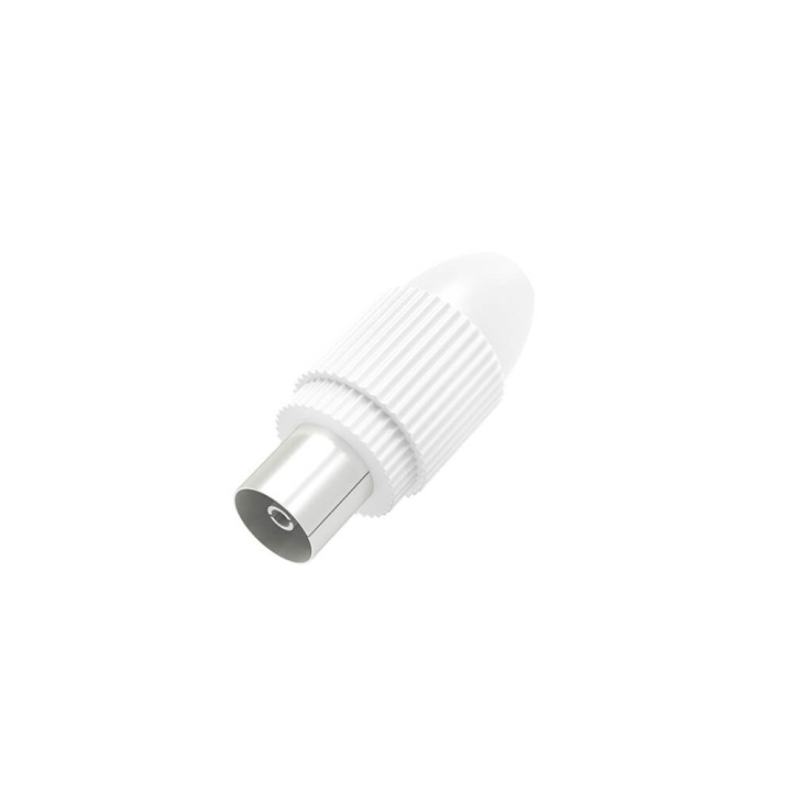 Hama Antenna Socket Coax White in the group HOME ELECTRONICS / Audio & Picture / TV & Accessories / Antennas & Accessories at TP E-commerce Nordic AB (C38602)
