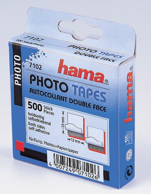 Hama Etiketter Dubbelhäftande 500 st Skyltförpackning 10 st in the group HOME ELECTRONICS / Photo & Video / Photo equipment / Other at TP E-commerce Nordic AB (C38704)