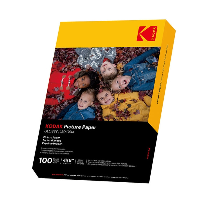 Kodak 10x15cm Glossy Photo Paper 180/m² 100 Sheets in the group HOME ELECTRONICS / Photo & Video / Photo equipment / Other at TP E-commerce Nordic AB (C38706)