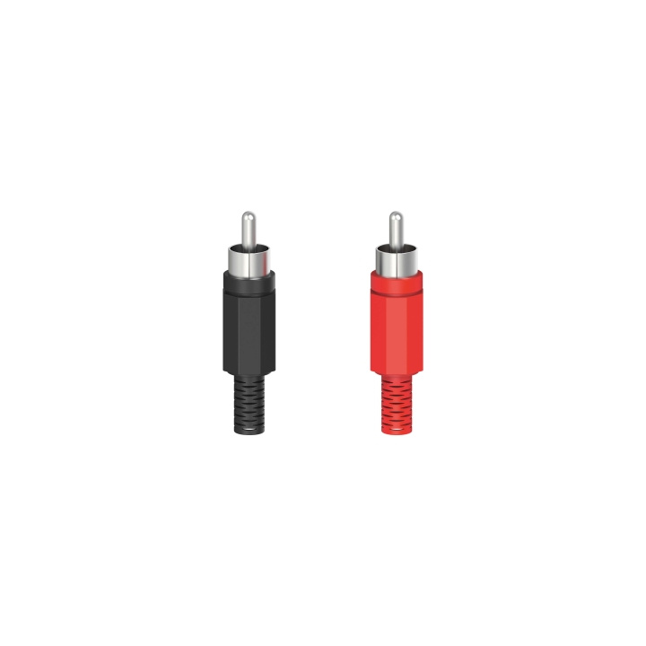 Hama 2xRCA Plug Solderable 2 pieces in the group HOME ELECTRONICS / Cables & Adapters / RCA / Adapters at TP E-commerce Nordic AB (C38737)