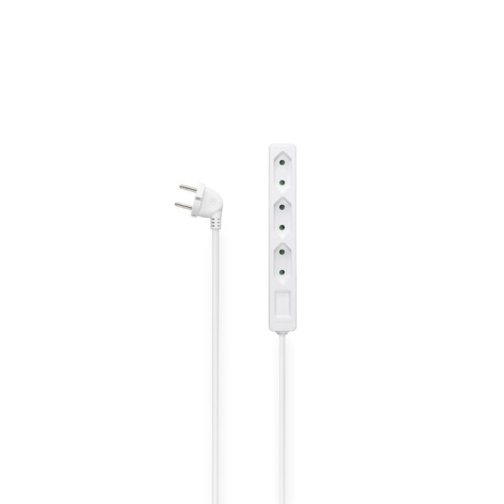 Hama Power Strip 3-Way 2.5m White in the group HOME, HOUSEHOLD & GARDEN / Electricity & Lighting / Power strips at TP E-commerce Nordic AB (C38751)
