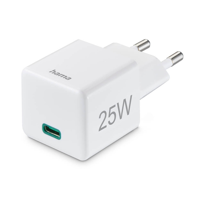 Hama Charger 220V USB-C PD/Qualcomm 25W White in the group SMARTPHONE & TABLETS / Chargers & Cables / Adapters at TP E-commerce Nordic AB (C38763)