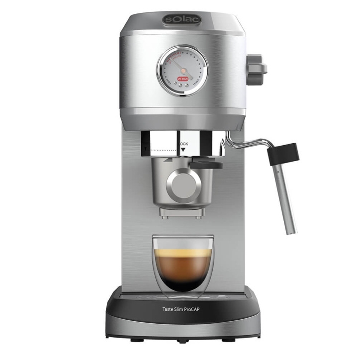SOLAC Espresso Maker Taste Slim Pro Cap in the group HOME, HOUSEHOLD & GARDEN / Household appliances / Coffee makers and accessories / Espresso Machines at TP E-commerce Nordic AB (C38764)