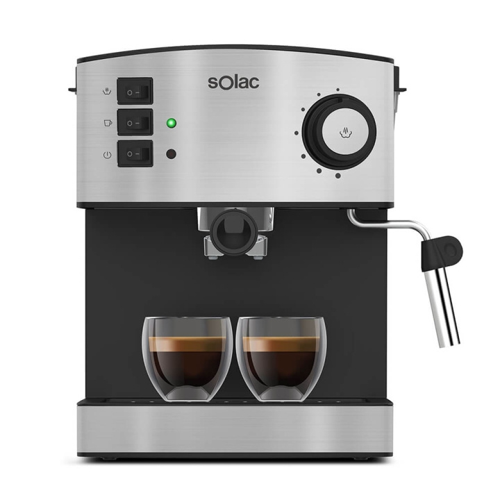 Solac Espresso Maker Taste Classic M80 Inox in the group HOME, HOUSEHOLD & GARDEN / Household appliances / Coffee makers and accessories / Espresso Machines at TP E-commerce Nordic AB (C38768)