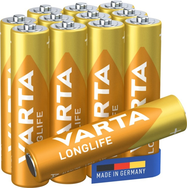 Varta LR03/AAA (Micro) (4103) Battery, 12 pcs. box alkaline manganese battery, 1.5 V in the group HOME ELECTRONICS / Batteries & Chargers / Batteries / AAA at TP E-commerce Nordic AB (C38866)