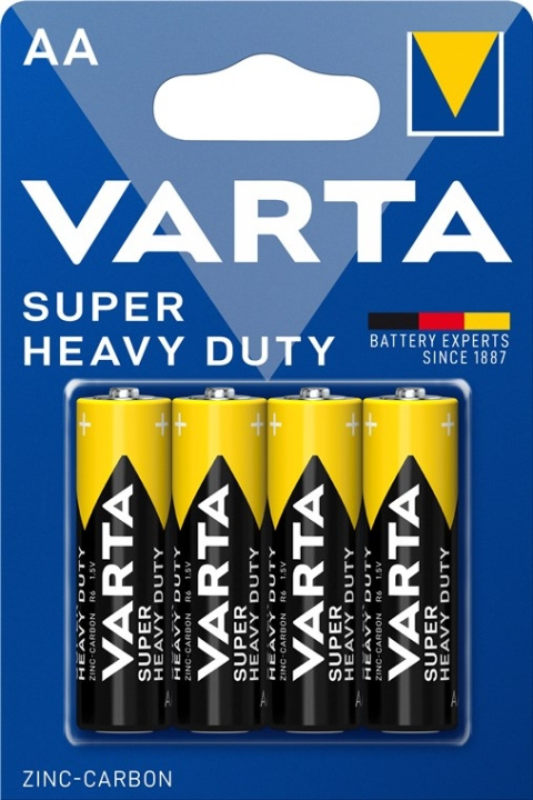 Varta R6/AA (Mignon) (2006) Battery, 4 pcs. blister zinc-Carbon Battery, 1.5 V in the group HOME ELECTRONICS / Batteries & Chargers / Batteries / AA at TP E-commerce Nordic AB (C38878)