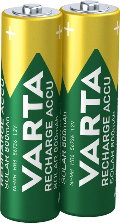 Varta AA (Mignon)/HR6 (56736) Rechargeable - 800 mAh, 2 pc. blister Nickel-metal hydride battery (NiMH), 1.2 V in the group HOME ELECTRONICS / Batteries & Chargers / Rechargable batteries / AA at TP E-commerce Nordic AB (C38884)