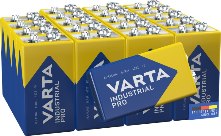 Varta 6LR61/6LP3146/9 V Block (4022) Battery, 20 pcs. shrink-pack alkaline manganese battery, 9 V in the group HOME ELECTRONICS / Batteries & Chargers / Batteries / 9V at TP E-commerce Nordic AB (C38913)