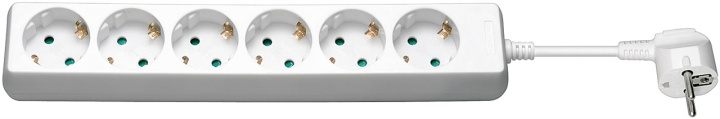 Goobay 6-Way Power Strip, 3 m, white 6x safety socket CEE 7/8 in the group HOME, HOUSEHOLD & GARDEN / Electricity & Lighting / Power strips at TP E-commerce Nordic AB (C39010)